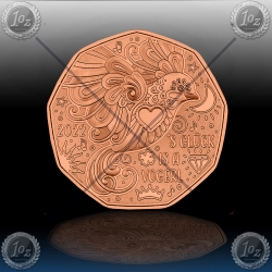  5 EVRO AVSTRIJA 2022 "NOVO LETO - PTICA SREČE" UNC